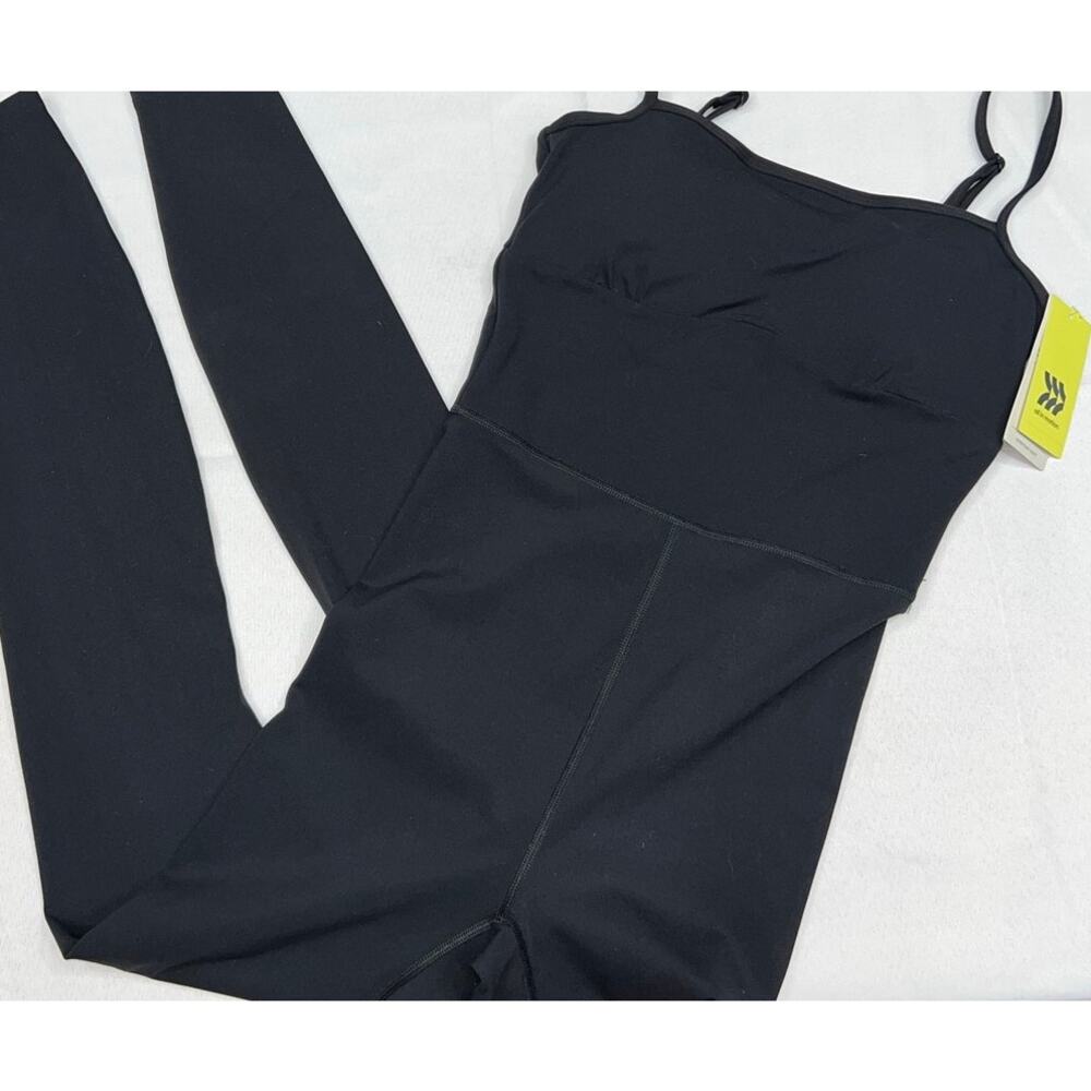 All In Motion Black Active Jumpsuit XS Built In Bra Athleisure - Picture 4 of 11